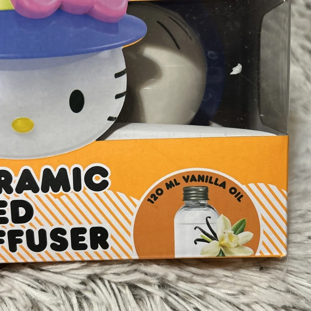 (2x) Hello Kitty Halloween Ceramic Reed Diffuser Vanilla‎ Scent Oil Sanrio Witch